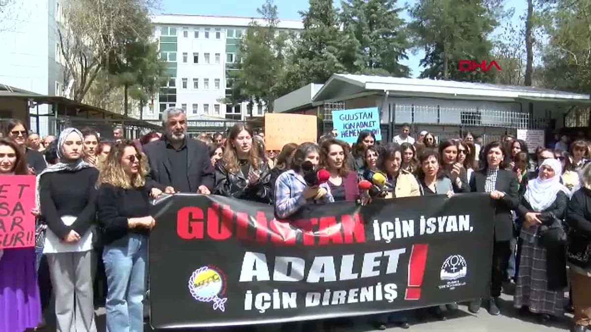 Diyarbakır’da Gülistan Doku için Adliye Önünde Açıklama Yapıldı