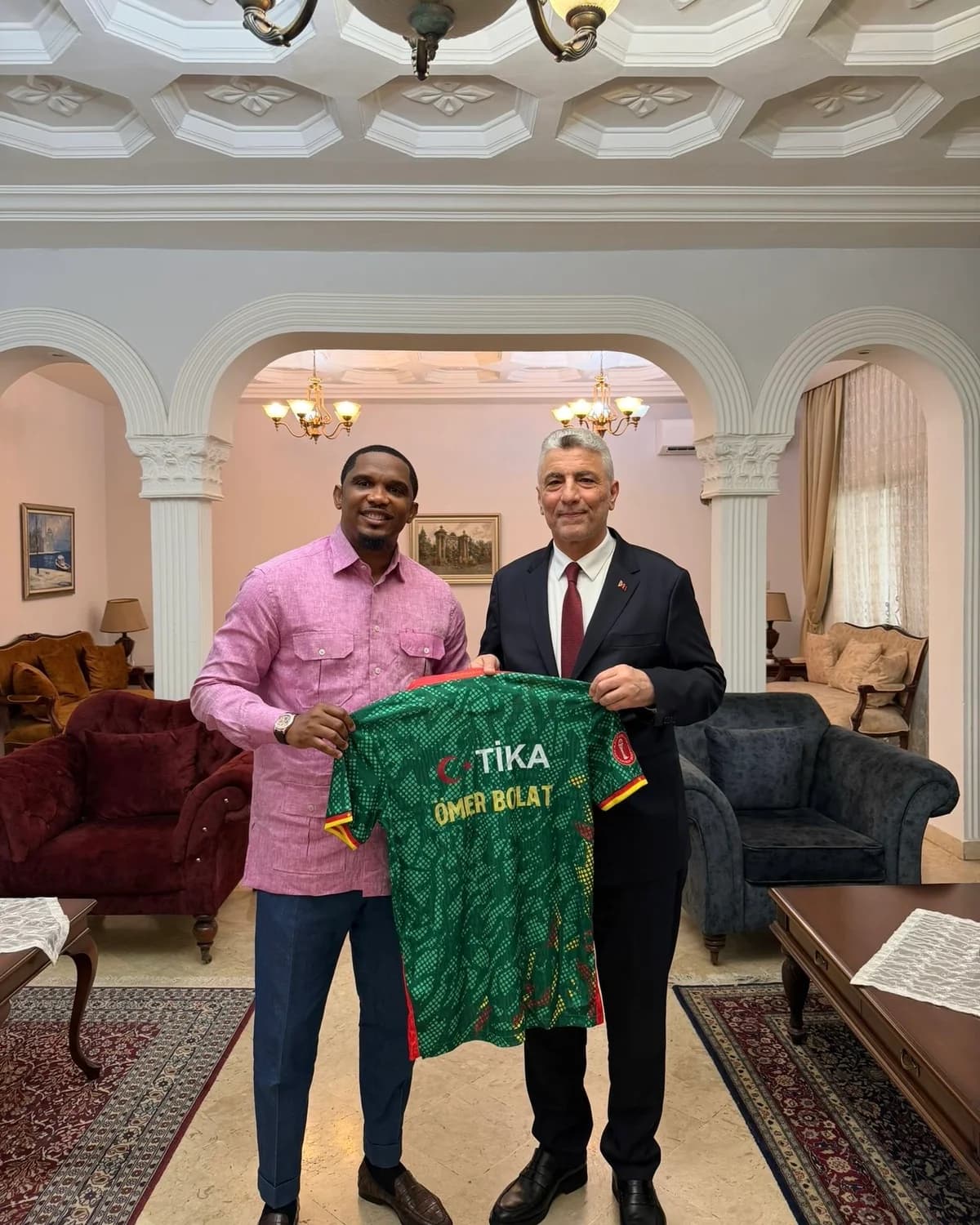 Bakan Ömer Bolat, Samuel Eto’o ile Biraraya Geldi