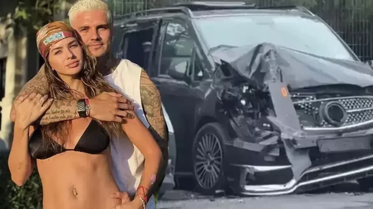 Icardi’nin Lüks Arabası Zincirleme Kazaya Karıştı!
