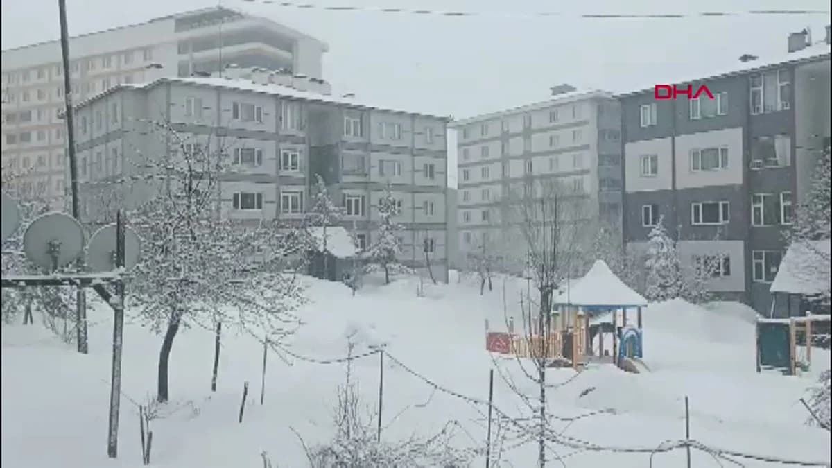 Bitlis’te Yoğun Kar Yağışı