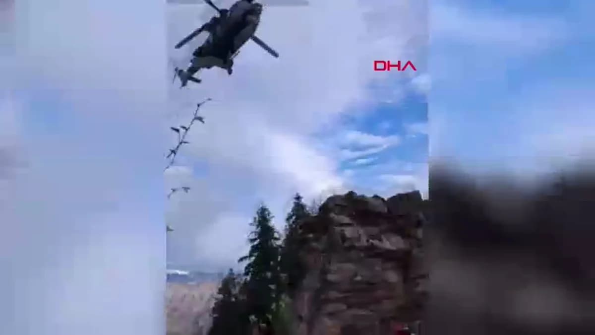 Artvin’de Nefes Kesen Kurtuluş: Sarp Kayalıklardan Helikopterle İndirildi, Yaşadıklarını Anlattı
