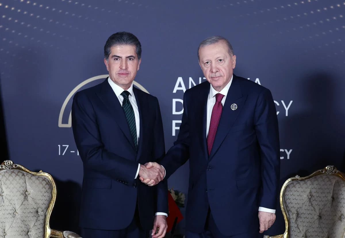 Cumhurbaşkanı Erdoğan, IKBY Başkanı Neçirvan Barzani ile Görüştü