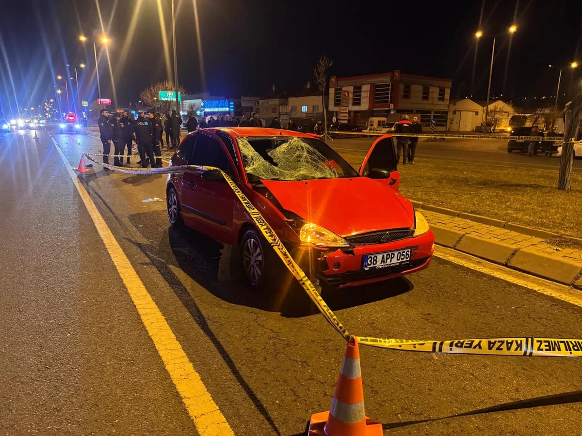 Kayseri’de Yaya, Otomobil Çarpması Sonucu Hayatını Kaybetti