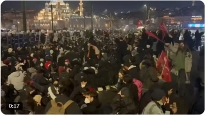 Saraçhane Protestoları Galata’ya Taştı: Gençler Oturdu, Siyaset Ayakta